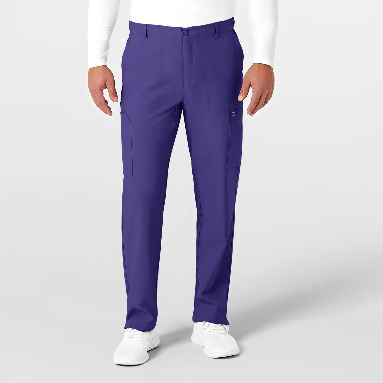 Scrub Set W123-Caballero Color GRAPE, Talla LARGE
