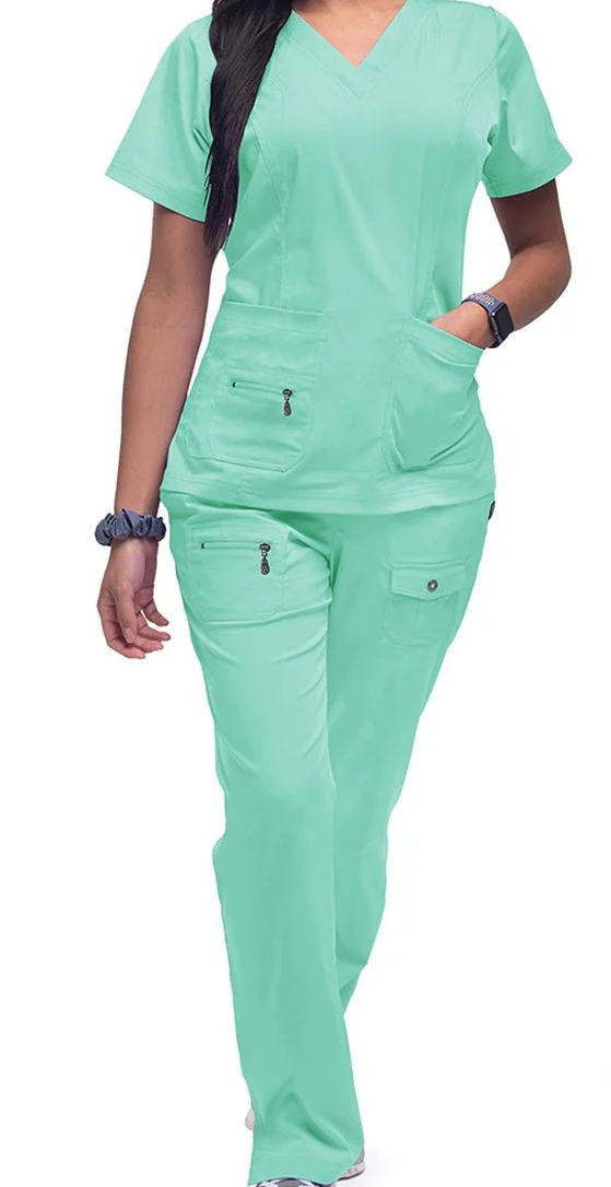 Scrub Set ADAR de Dama Color Aqua Talla XL