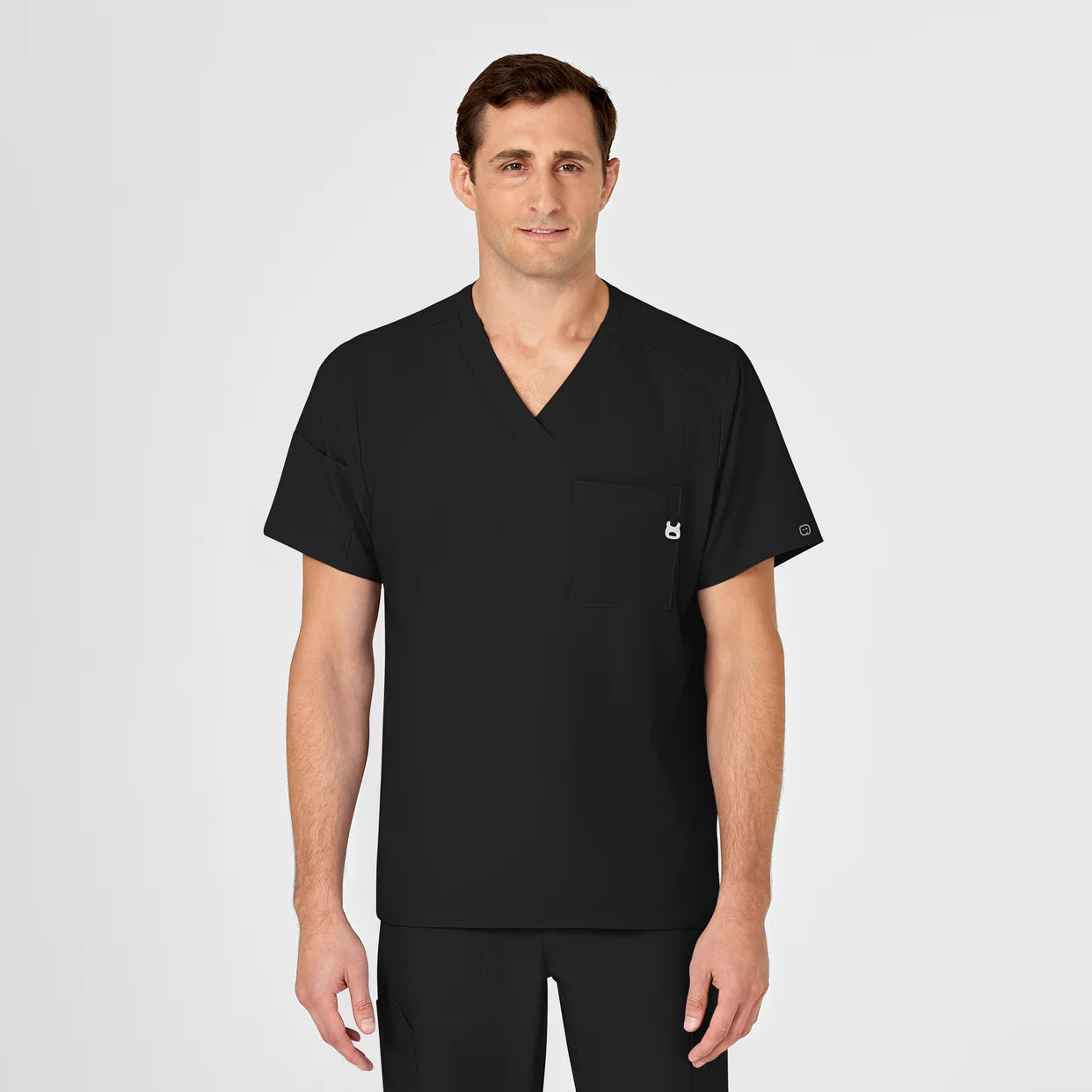 Scrub Set W123-Caballero Color Black, Talla XL