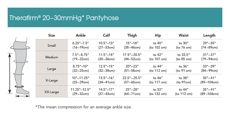Pantimedias alta compresión 20-30 mmHg XLARGE